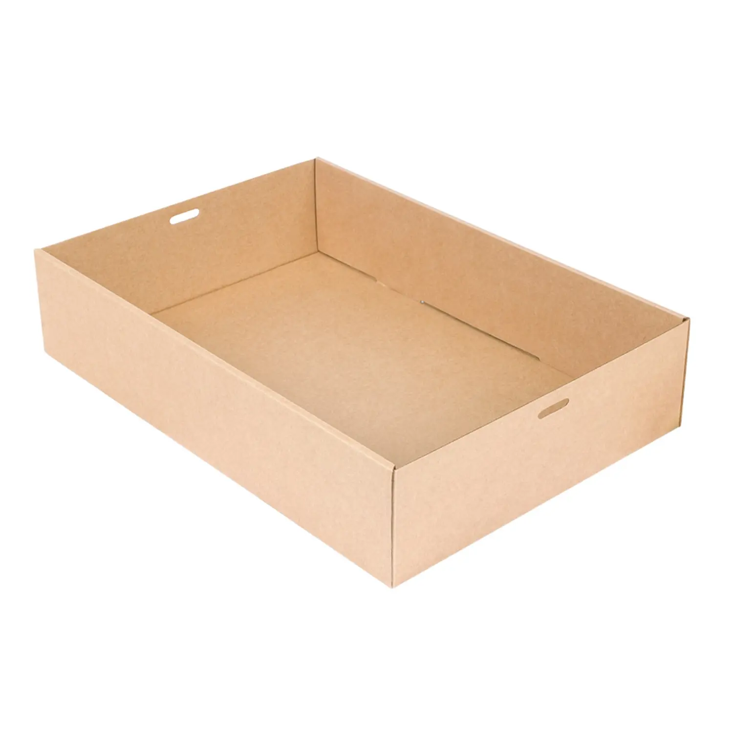 Cajas catering m  375 g/m2 35,9x25,2x8 cm natural kraft (100 unid.)