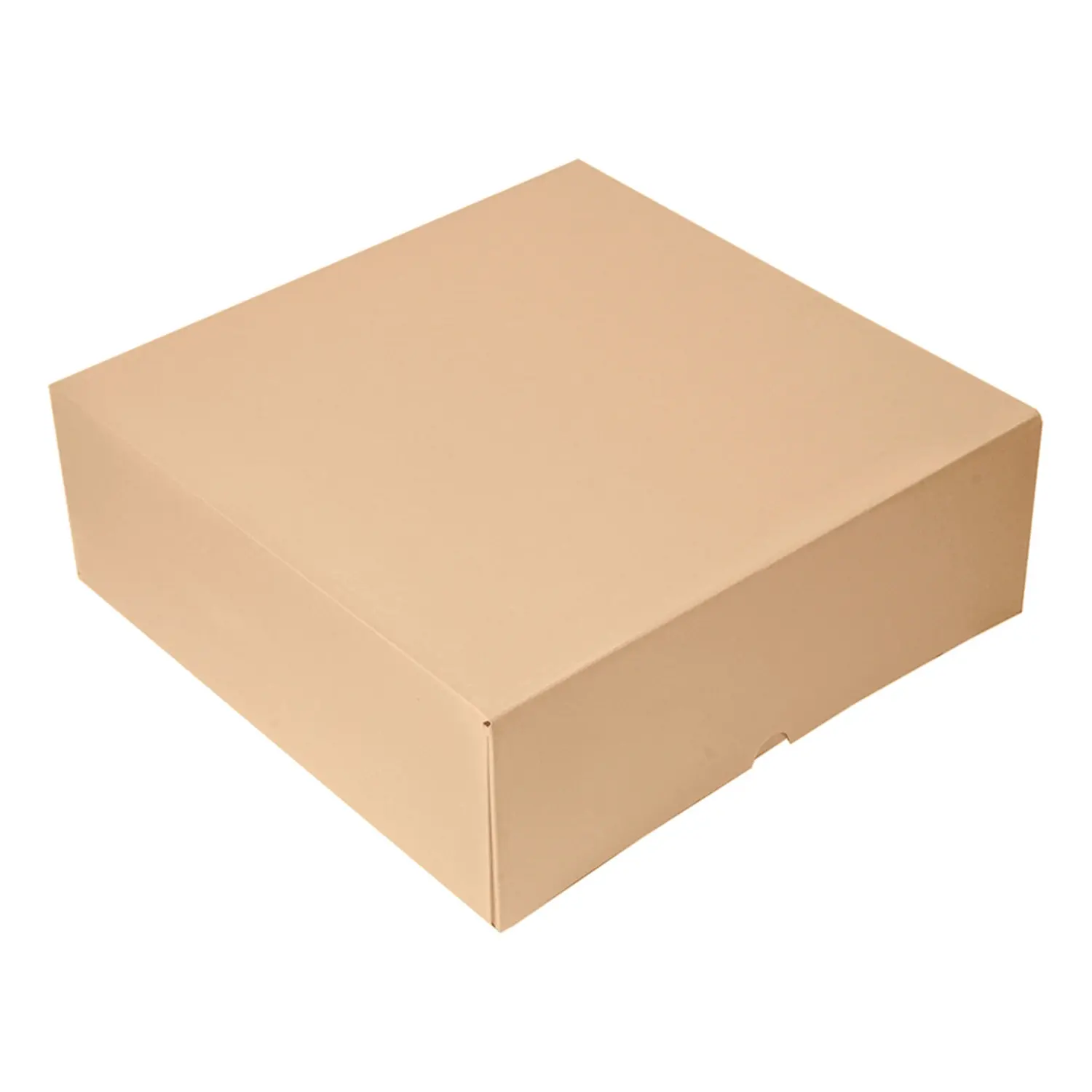 Caixa para pastelaria sem janela 'thepack'  28x28x10 cm natural cartão nano-micro (100 unidade)