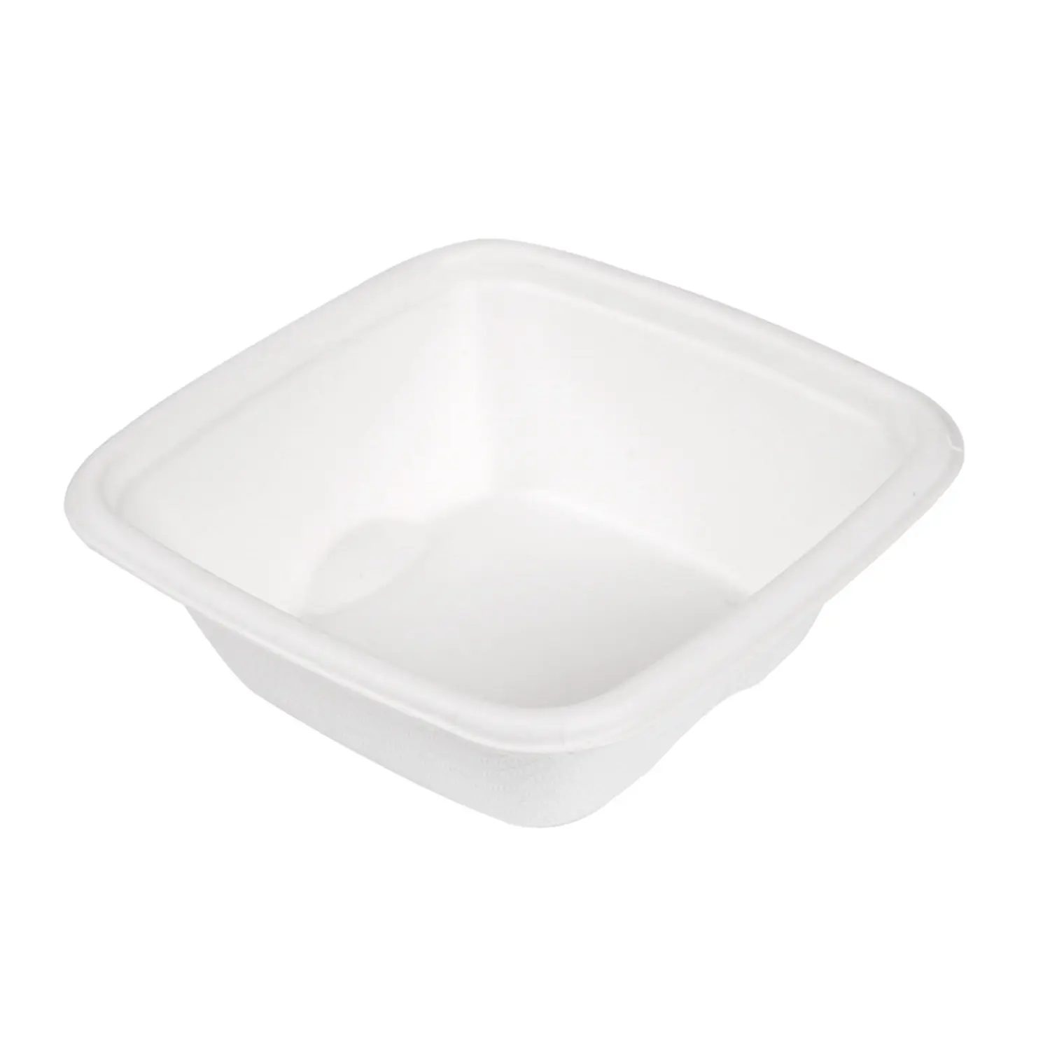 Terrina piccola 'bionic' 70 ml 7,7x7,7x2,7 cm bianco bagassa (600 unità)