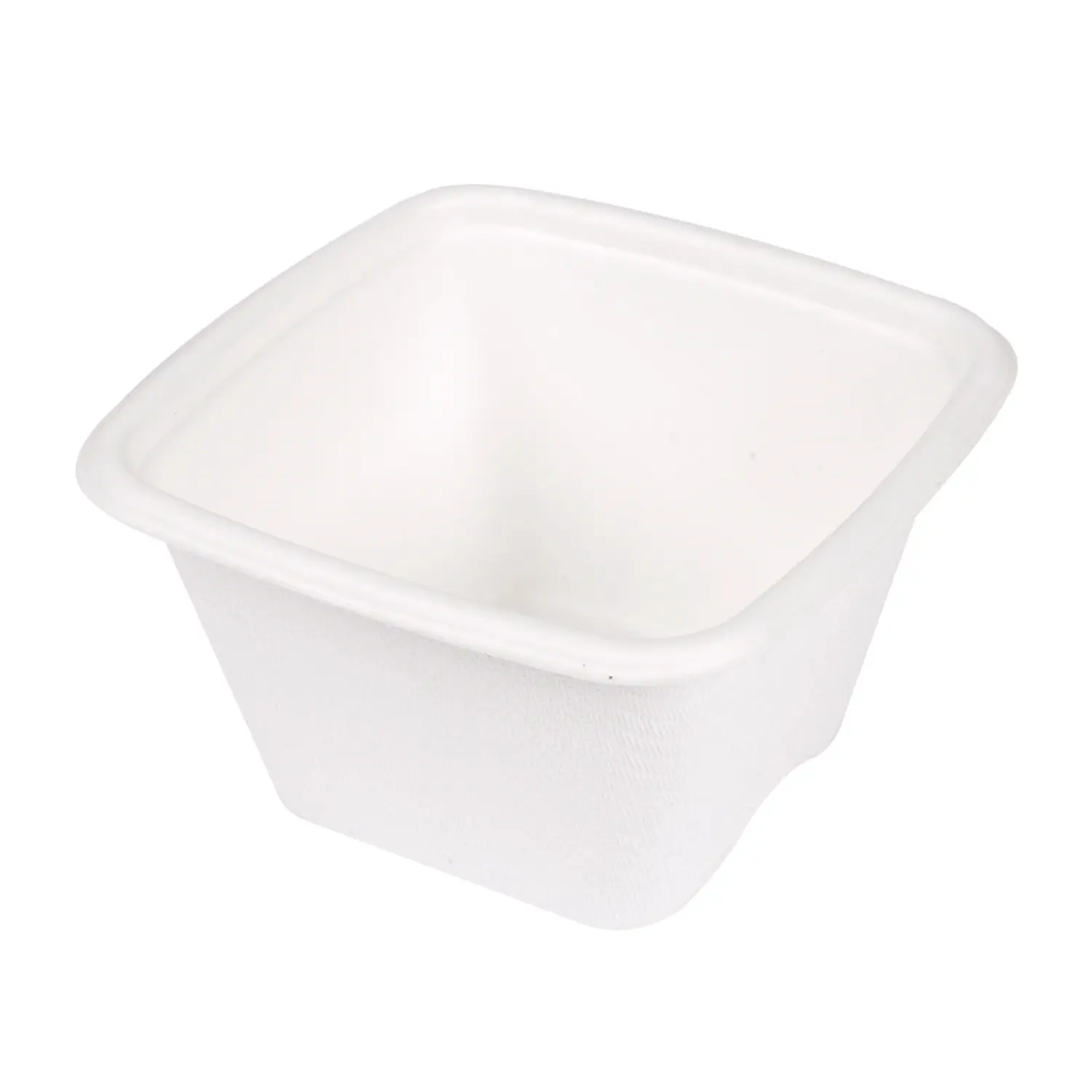 Terrina piccola 'bionic' 130 ml 7,7x7,7x4,6 cm bianco bagassa (600 unità)