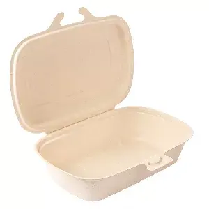 Contenitori 'bionic' 900 ml 22,4x14x6 cm naturale bagassa (400 unità)