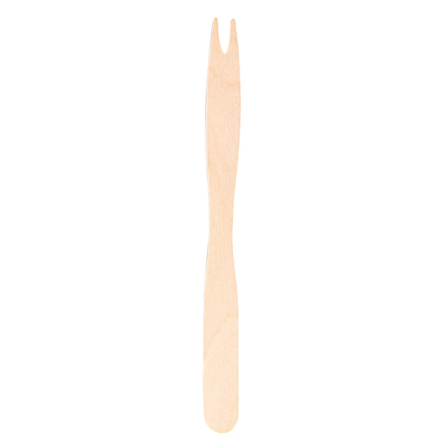Forchetta da frutta 'wood'  14 cm naturale legno (100 unità)