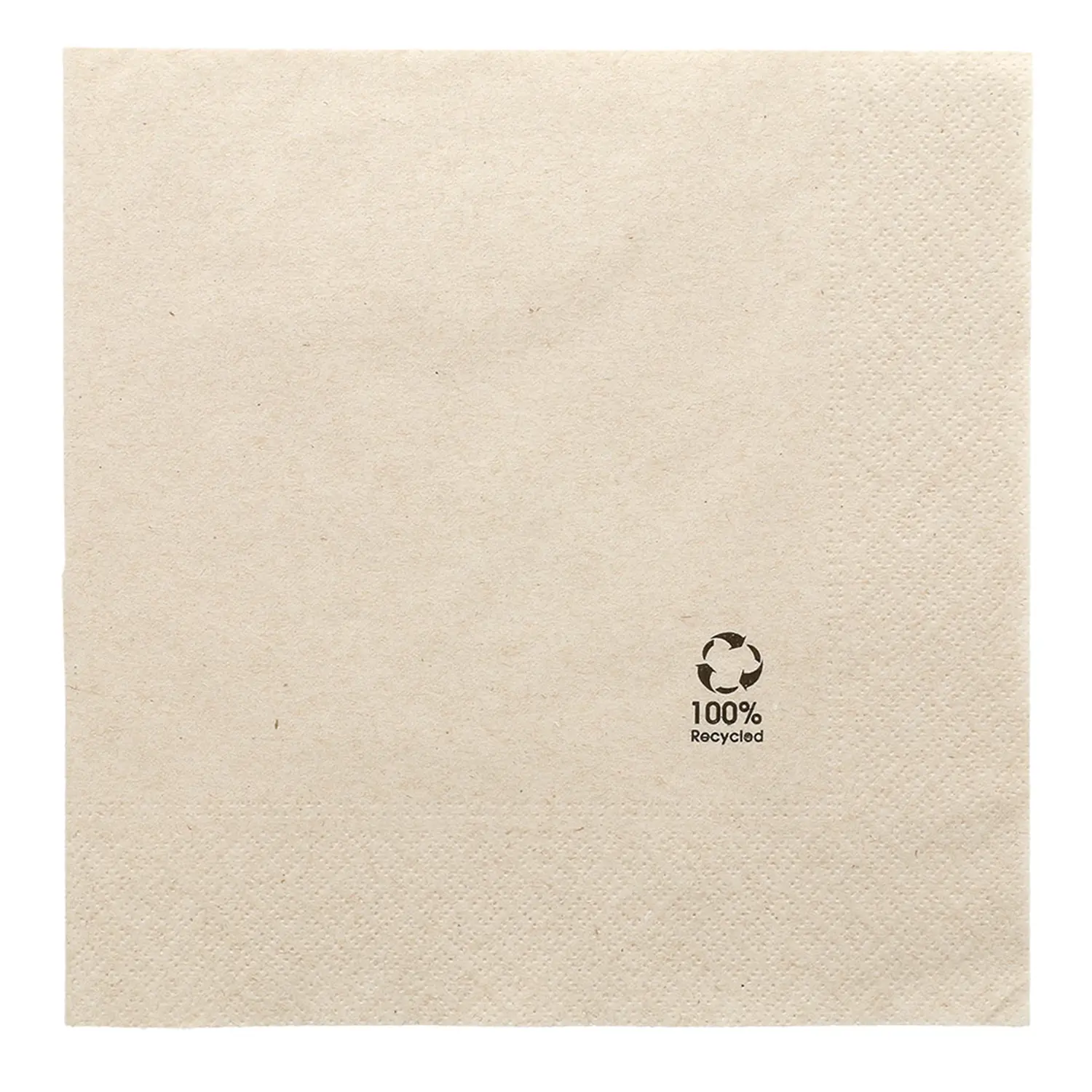Tovaglioli ecolabel 2 veli 'feel green' paper pack 18 g/m2 39x39 cm naturale tissue riciclato (1600 unità)