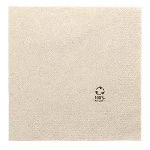 Tovaglioli ecolabel 2 veli 'feel green' paper pack 18 g/m2 39x39 cm naturale tissue riciclato (1600 unità)