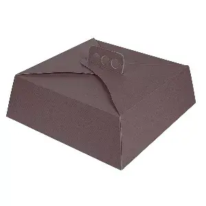 Scatole per torte 'thepack'  30x30x10 cm cioccolato cartone nano-micro (100 unità)