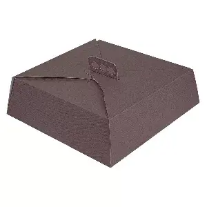Scatole per torte 'thepack'  34x34x10 cm cioccolato cartone nano-micro (100 unità)