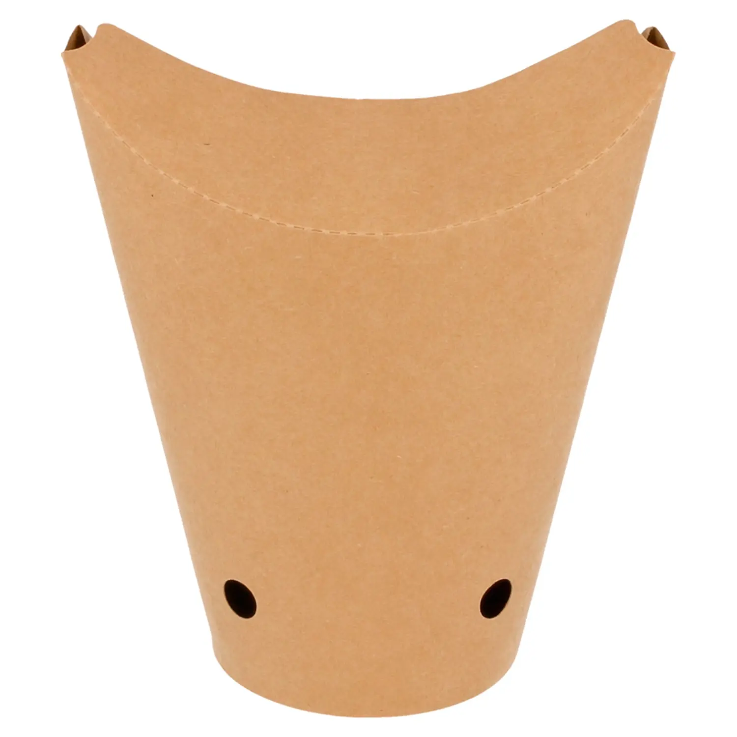 Bicchiere fritti chiuso 16oz - 480 ml 200 + 25pe g/m2 8,5x14 cm marrone cartone (50 unità)