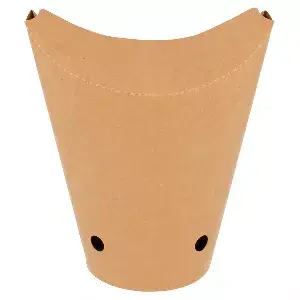 Bicchiere fritti chiuso 16oz - 480 ml 200 + 25pe g/m2 8,5x14 cm marrone cartone (50 unità)