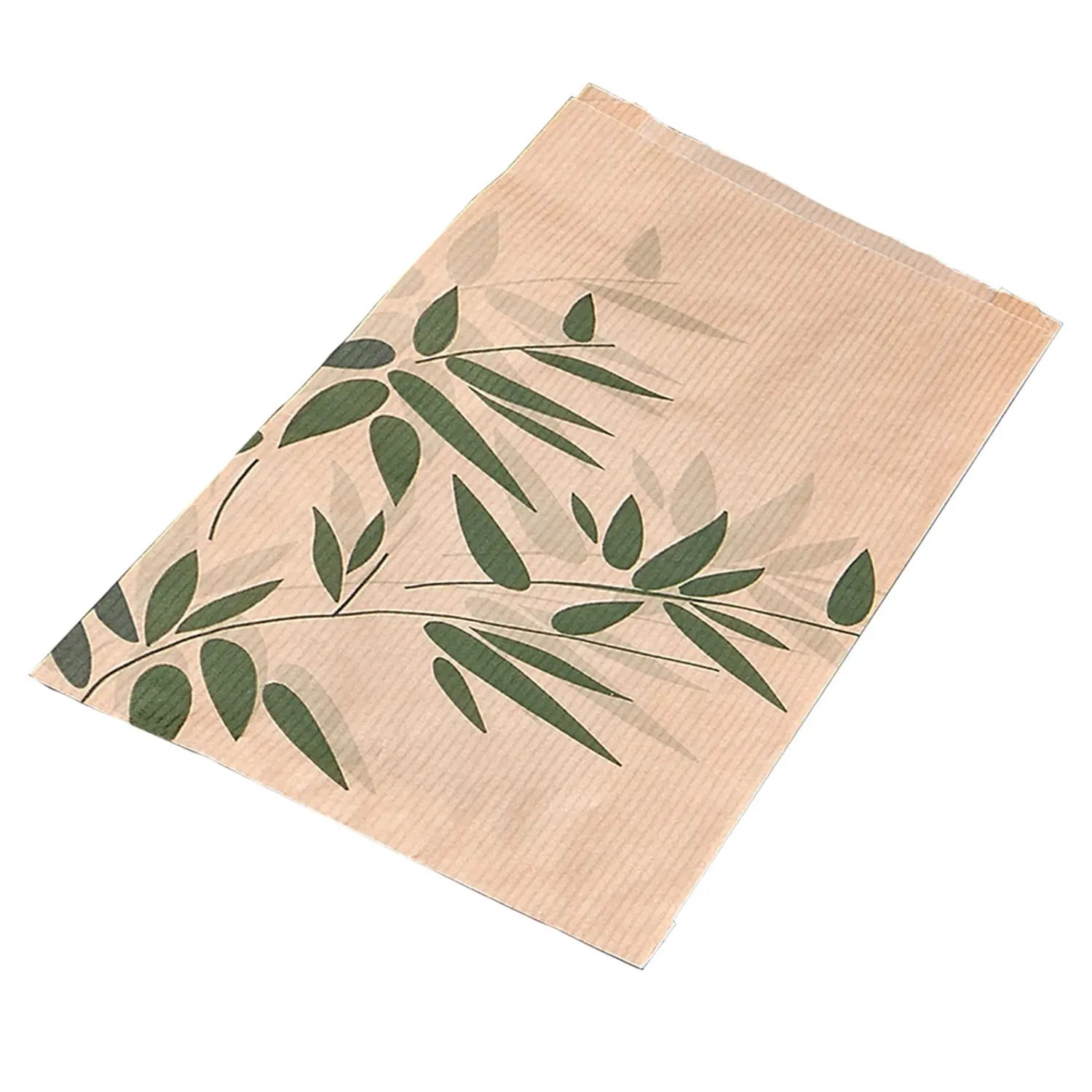 Bolsas croissants 'feel green'  32 g/m2 12+5x14 cm natural kraft (500 unid.)