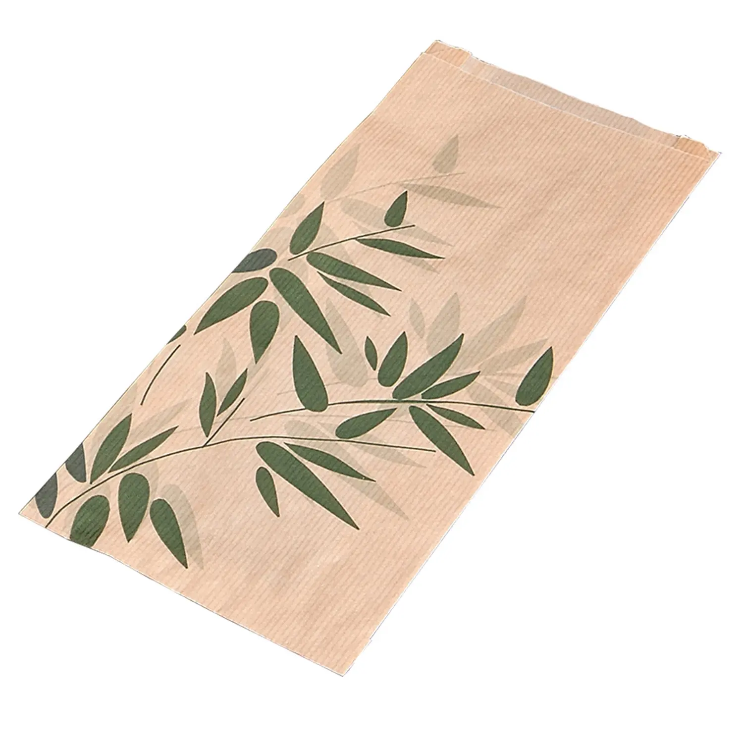 Bolsas croissants 'feel green'  32 g/m2 12+5x22 cm natural kraft (500 unid.)