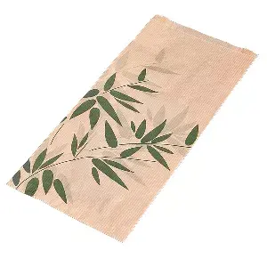 Bolsas croissants 'feel green'  32 g/m2 12+5x22 cm natural kraft (500 unid.)