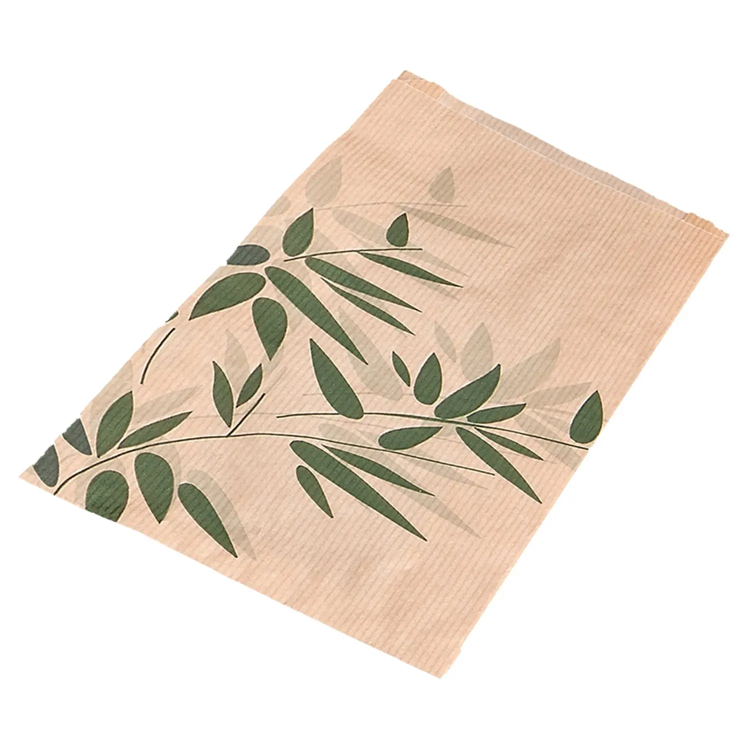Bolsas croissants 'feel green'  32 g/m2 19+8x26 cm natural kraft (500 unid.)