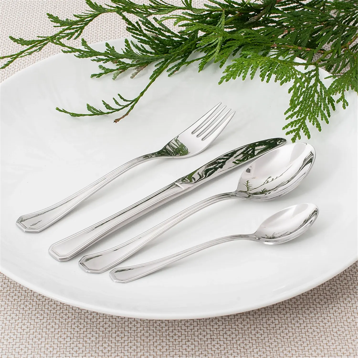 Cuchillos de mesa 'artinox' coral  21 cm plateado acero (12 unid.)