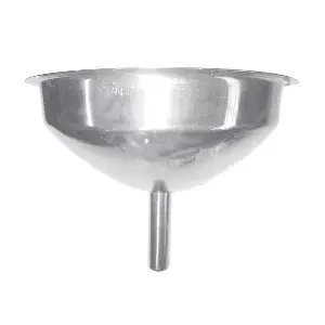 Funil   ø 1,9/14 cm prateado inox (2 unidade)