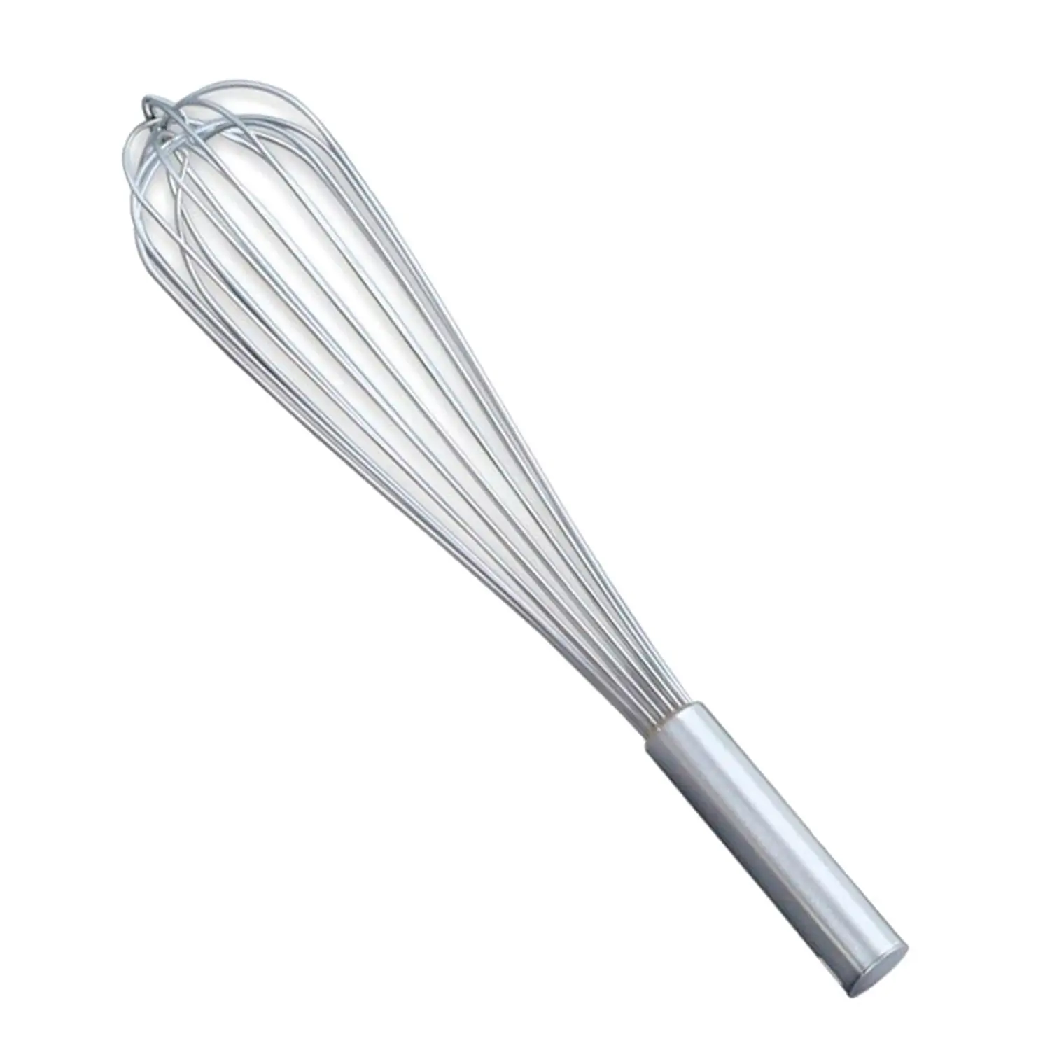 Batedor  25 cm prateado inox (1 unidade)