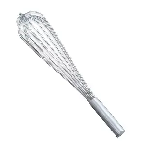 Batedor  25 cm prateado inox (1 unidade)
