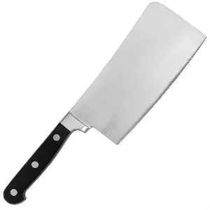 Falcetta falcetta, manico abs  17 cm argento acciaio inox (1 unità)