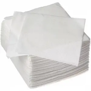 Serviettes Papier blanc en pure ouate de cellulose 1 plis de taille 30x30 cm