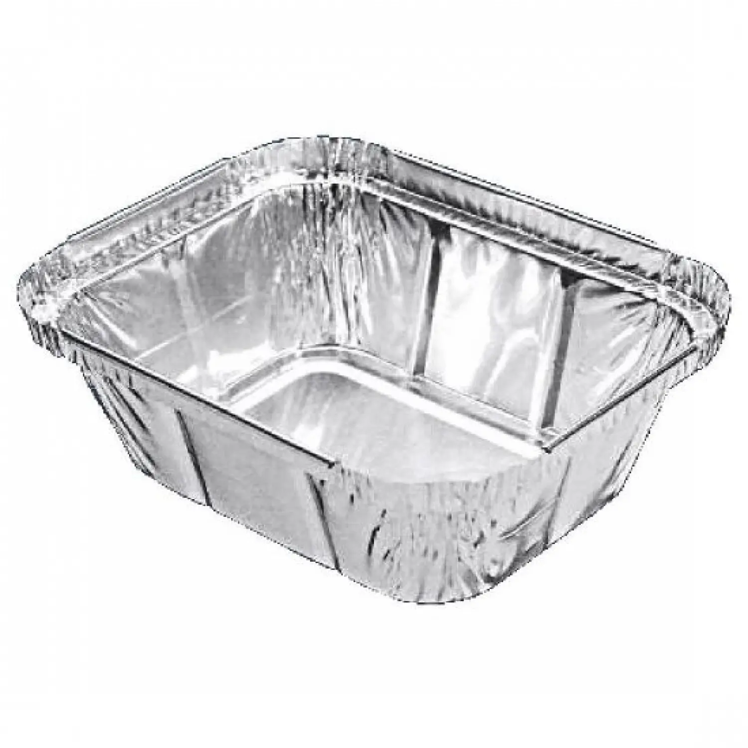 100 Barquette aluminium carrée operculable avec couvercle 440ml