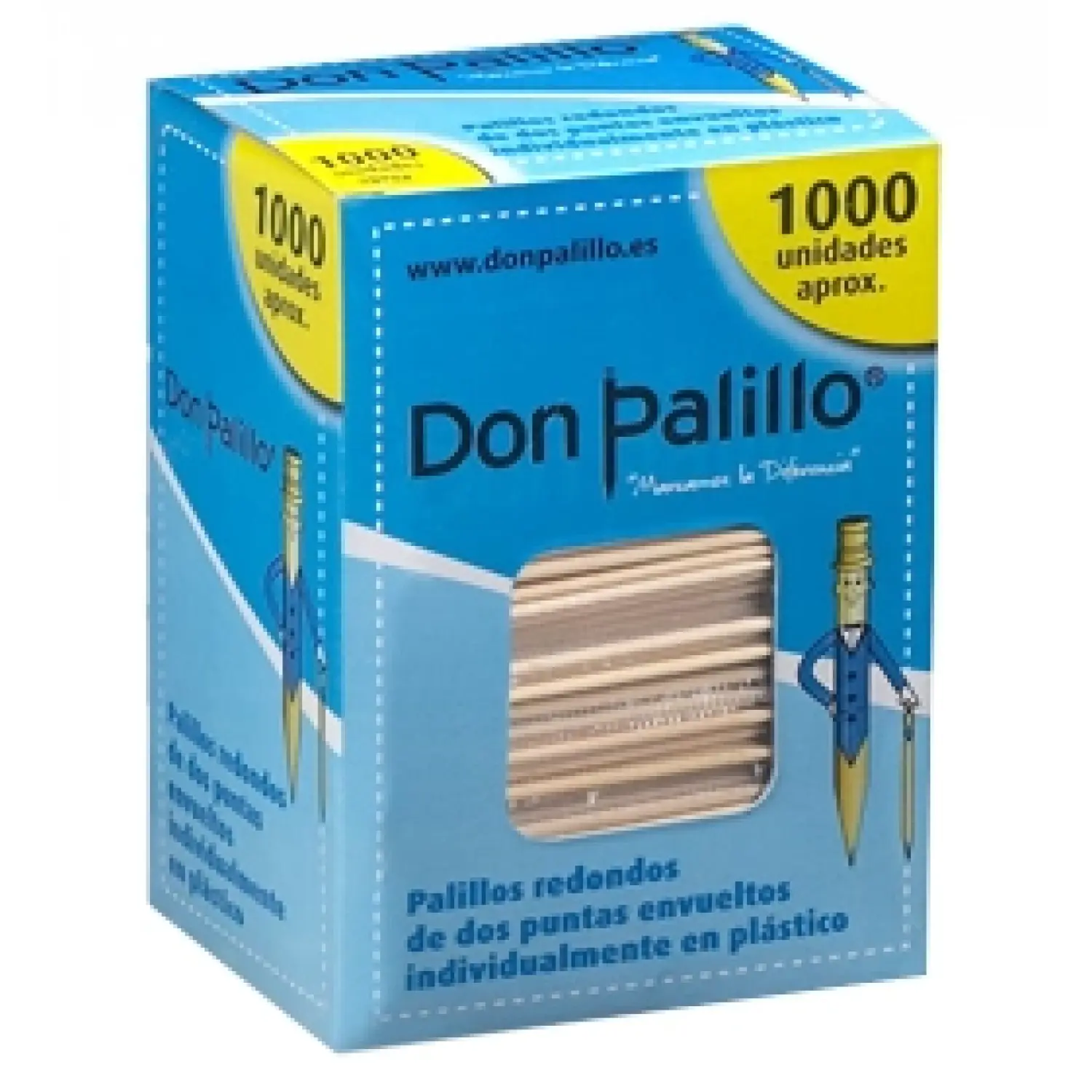 Cure dent Bambou individuellement emballé en plastique