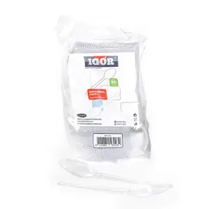 Cuillère en plastique transparent