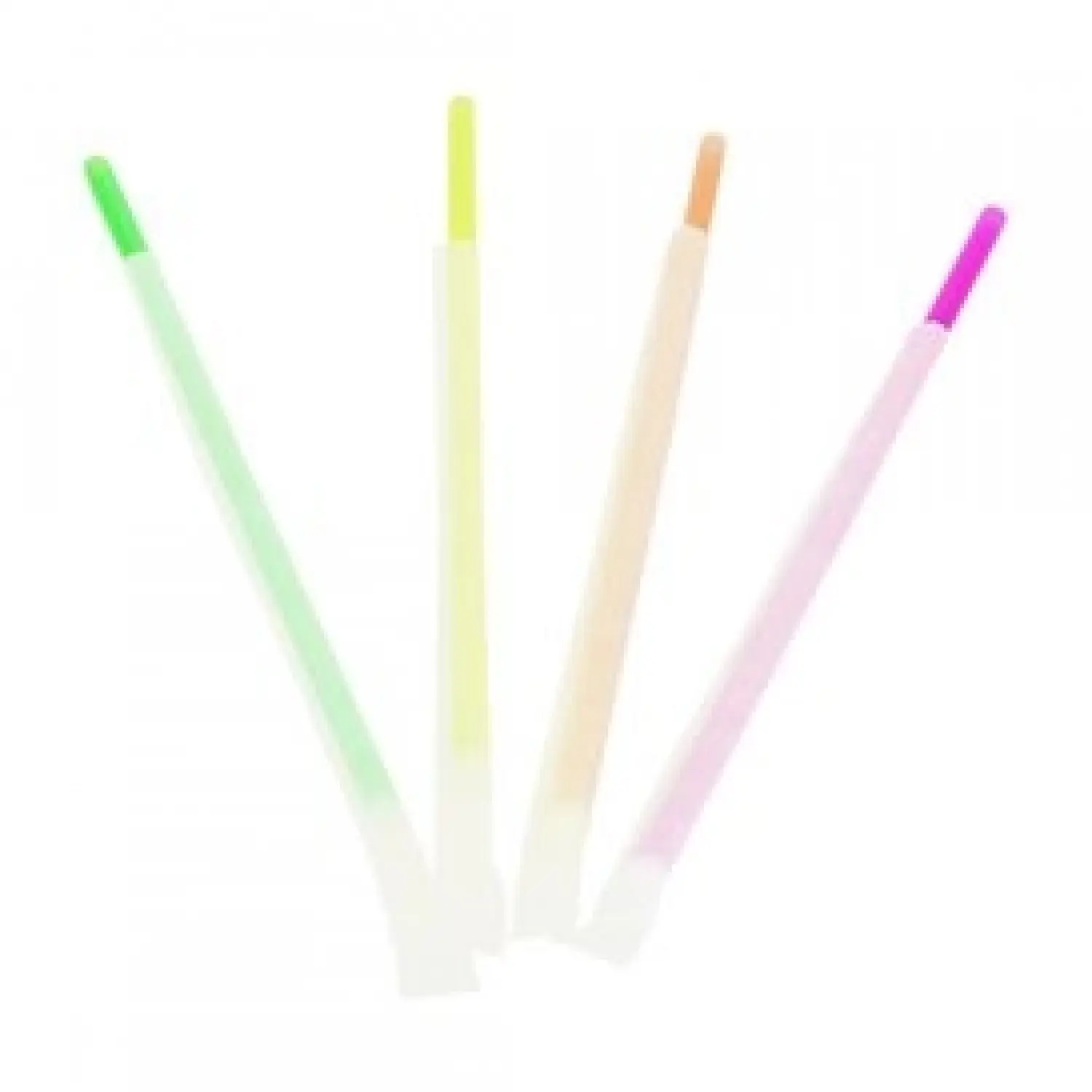 500 Pailles flexibles noires en plastique PS Ø 6mm