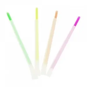 500 Pailles flexibles noires en plastique PS Ø 6mm