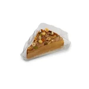 Barquette plastique cristal transparente Part de Tarte Triangle