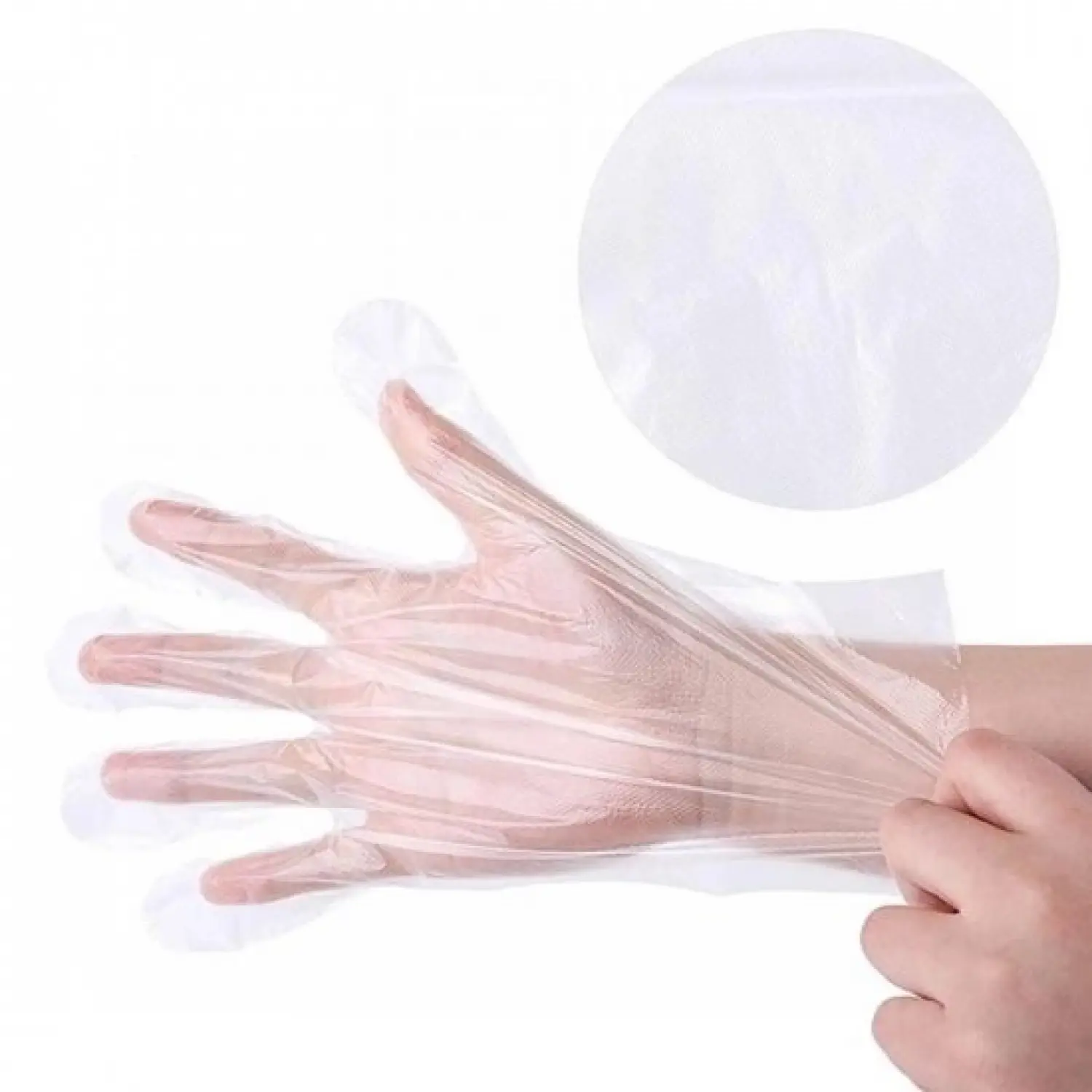 100 Gants polyéthylène transparent jetable