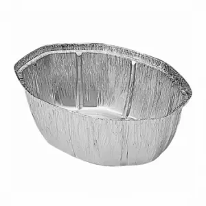 100 Barquettes en aluminium OVALE avec couvercle pour poulet