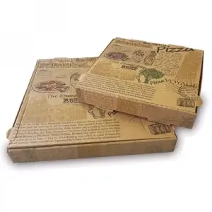 5O boite à pizza en kraft hermétique ,biodégradable  , 29x29 cm
