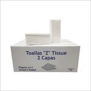 Papier enchevêtré ZIG ZAG,Pâte Vierge 100% Extra blanc , 2plis