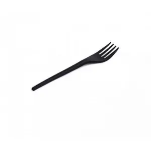 Fourchette en plastique noir