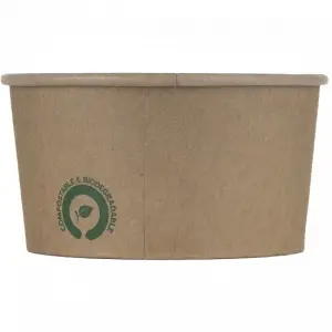 Boluri carton pla kraft top 86 mm 160 ml 50 bucati