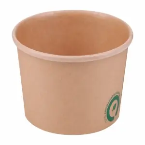 Boluri carton pla kraft top 115 mm 480 ml 25 buc