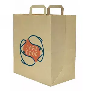 Bolsa Papel Kraft Asa Plana (32+17x34cm)