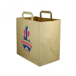 Bolsa Papel Kraft Asa Plana (28+17x29cm)