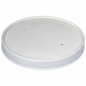 Capace carton pla albe 115 mm 25 buc
