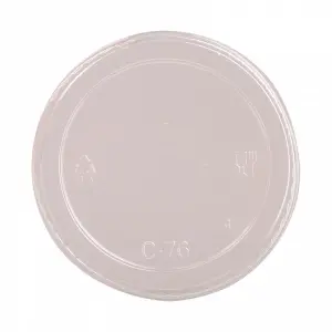 Capace pla plate fara gaura transparente 76 mm 50 buc