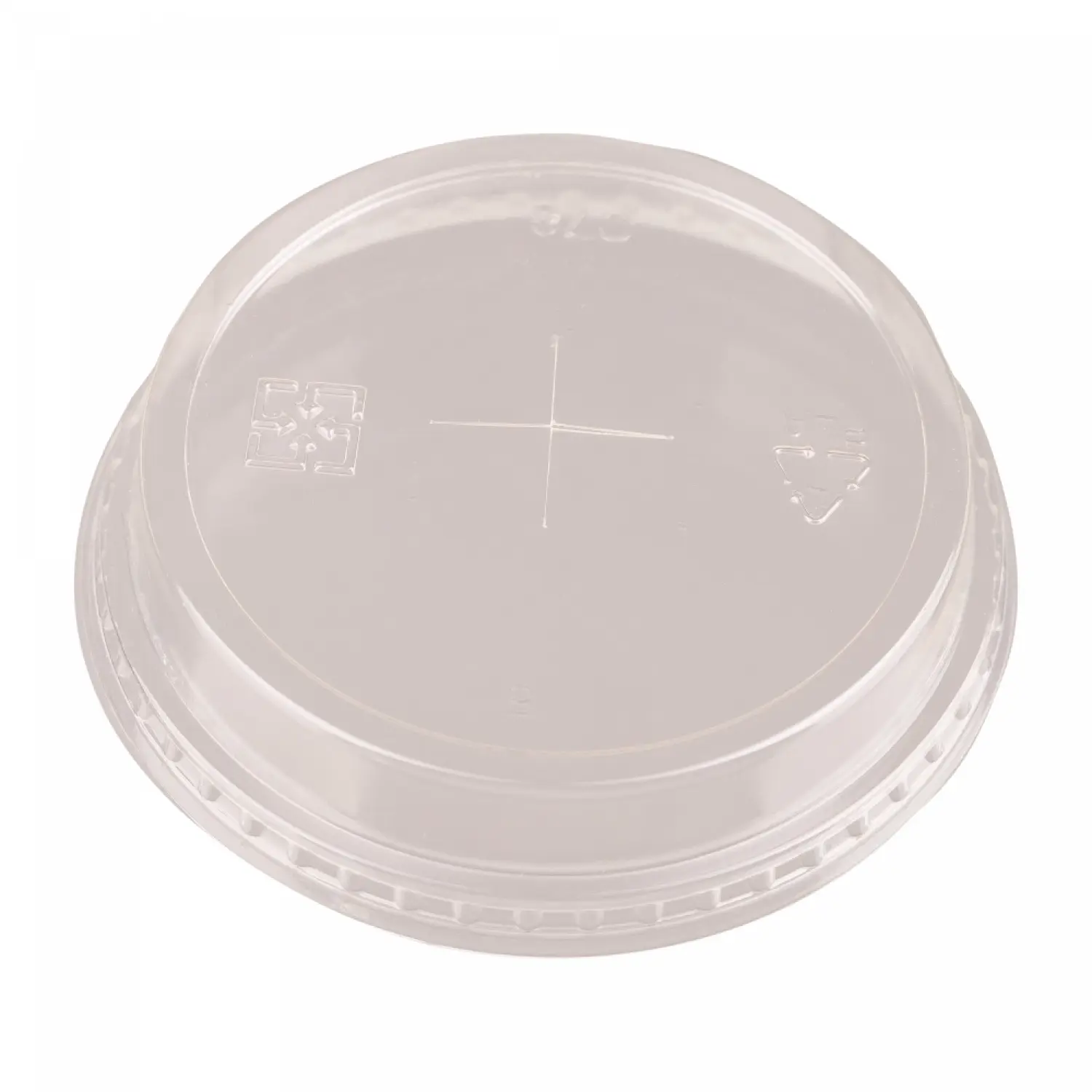 Capace pla plate gaura x transparente 76 mm 50 buc