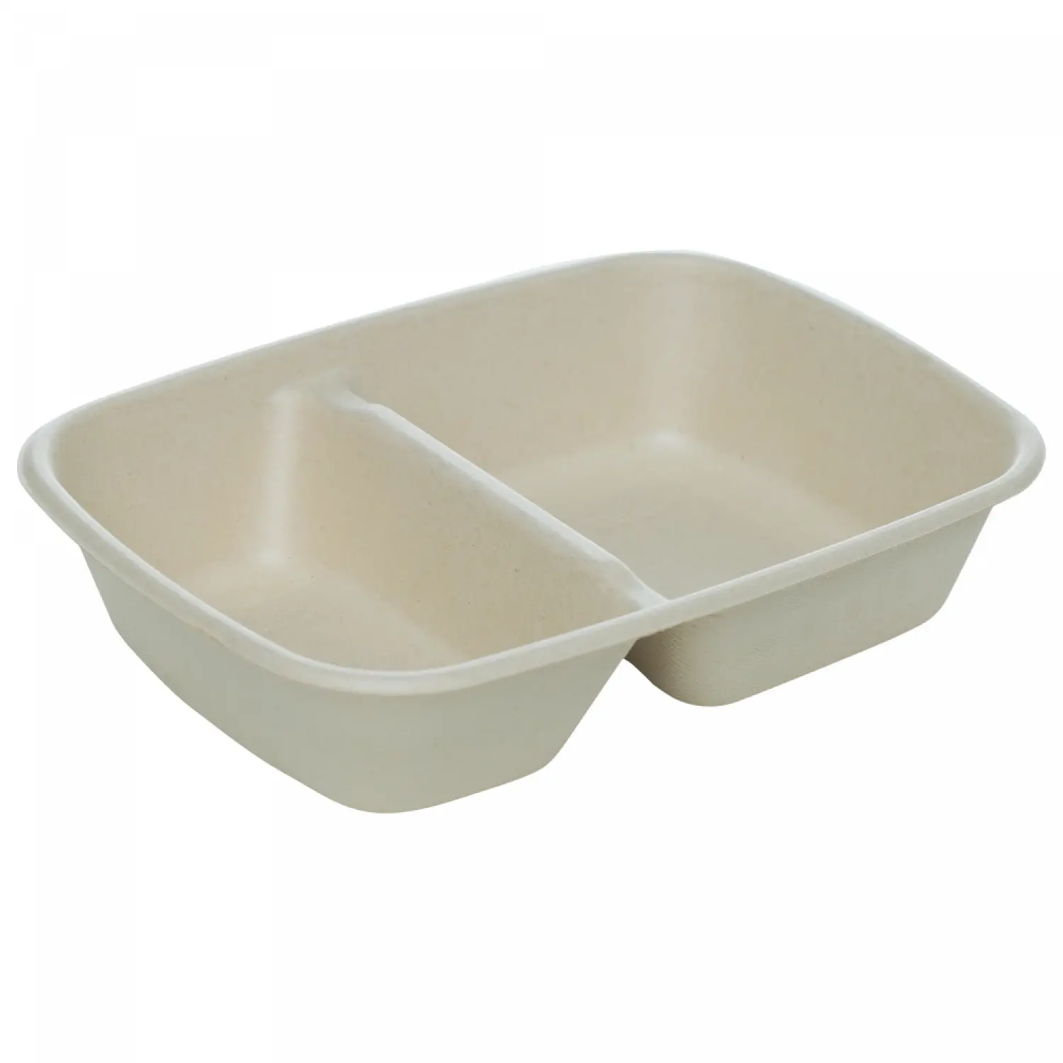 Caserole trestie 2 compartimente natur 23x16 cm 900 ml 50 buc