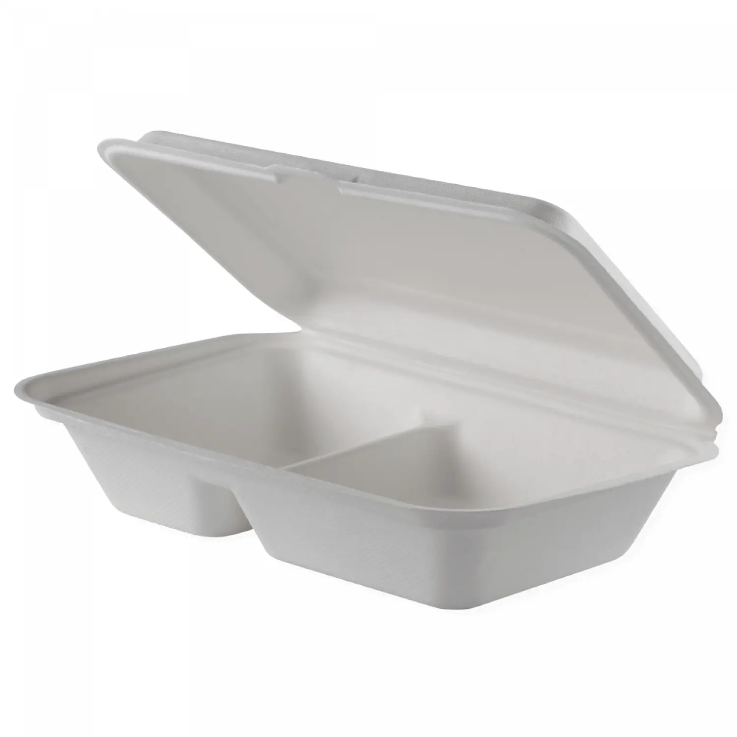 Caserole trestie scoica 2 compartimente retail albe 23x15 cm 25 buc
