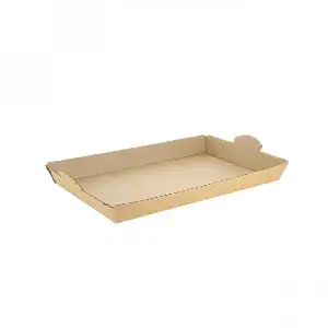 100 unidades. Bandeja de cartão para catering (27,5x18,5x3 cm) | Ref: CAT005