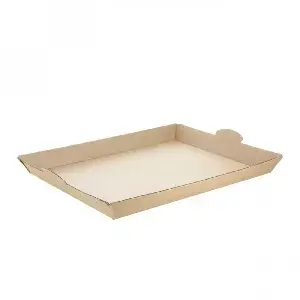 100 unidades. Bandeja de cartão para catering (32x24x3 cm) | Ref: CAT006