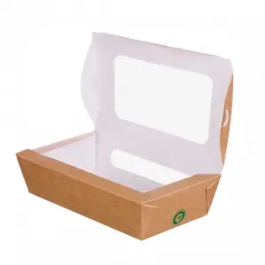 Cutie carton fereastra kraft m 200 buc