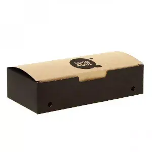 Caja para fritos ande automontable neo kraft (20x10x5cm) Personalizado : Dimensiones - 1 Cara|20x10x5cm