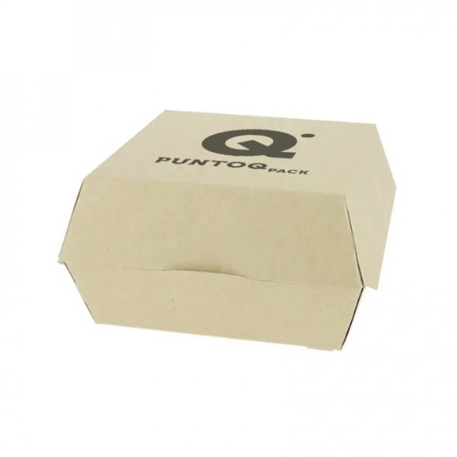 Caja Hamburguesa Kraft XXL : Dimensiones - 1 Tinta|14x14x9cm