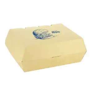 Caja menú de cartón kraft antiasa Personalizada 1 Tinta