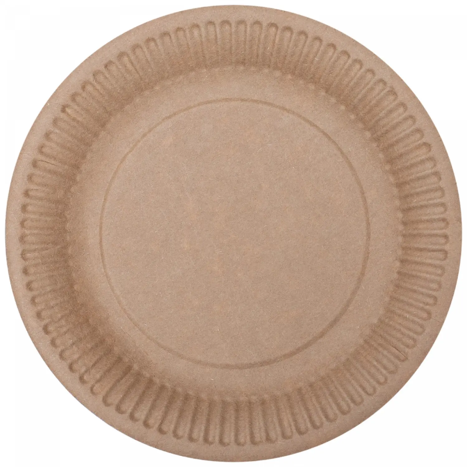 Farfurii carton rotunde kraft 18 cm 12 buc