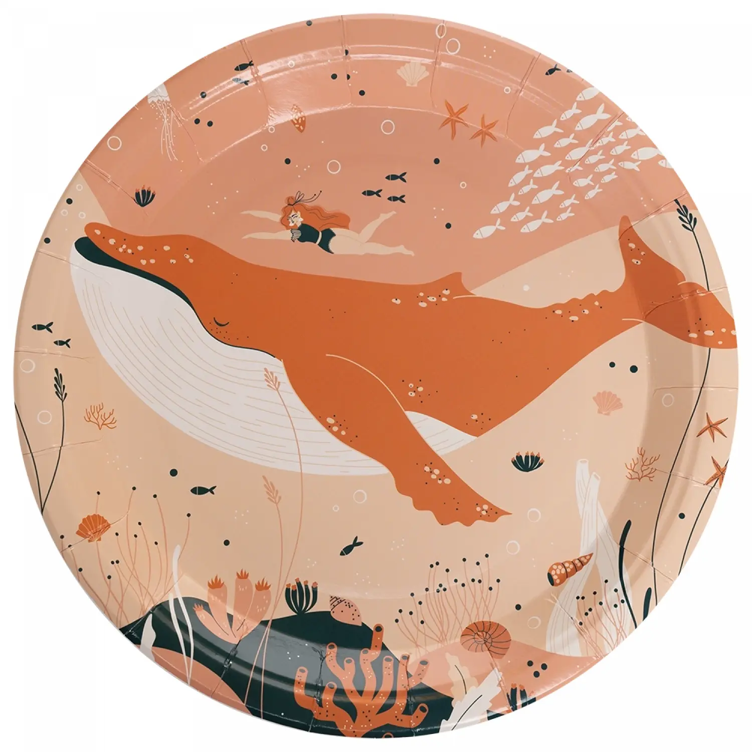 Farfurii carton rotunde oceania 23 cm 12 bucati